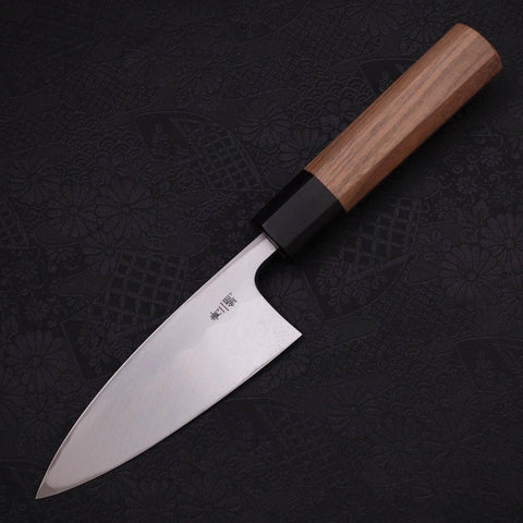 Deba Blue steel #2 Kasumi Walnut Handle 120mm-Blue steel #2-Kasumi-Japanese Handle-[Musashi]-[Japanese-Kitchen-Knives]