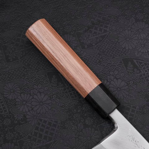 Deba Blue steel #2 Kasumi Walnut Handle 195mm-Blue steel #2-Kasumi-Japanese Handle-[Musashi]-[Japanese-Kitchen-Knives]