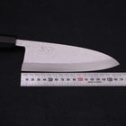 Deba Blue steel #2 Suminagashi Buffalo Ebony Handle 165mm-[Musashi]-[Japanese-Kitchen-Knives]