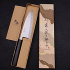 Deba Blue steel #2 Suminagashi Buffalo Ebony Handle 165mm-[Musashi]-[Japanese-Kitchen-Knives]