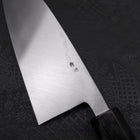 Deba Blue steel #2 Suminagashi Buffalo Ebony Handle 180mm-Blue steel #2-Damascus-Japanese Handle-[Musashi]-[Japanese-Kitchen-Knives]