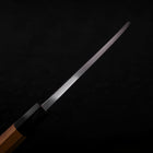 Deba Left Hand AUS-10 Polished Buffalo Teak Handle 165mm-AUS-10-Polished-Japanese Handle-[Musashi]-[Japanese-Kitchen-Knives]