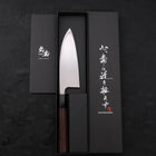 Deba Left Hand AUS-10 Polished Buffalo Wenge Handle 150mm-AUS-10-Polished-Japanese Handle-[Musashi]-[Japanese-Kitchen-Knives]