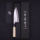 Deba SK Steel Kasumi Magnolia Handle 150mm-SK-Kasumi-Japanese Handle-[Musashi]-[Japanese-Kitchen-Knives]