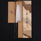 Deba Silver Steel #3 Kasumi Buffalo Ebony Handle 180mm-Silver steel #3-Polished-Japanese Handle-[Musashi]-[Japanese-Kitchen-Knives]