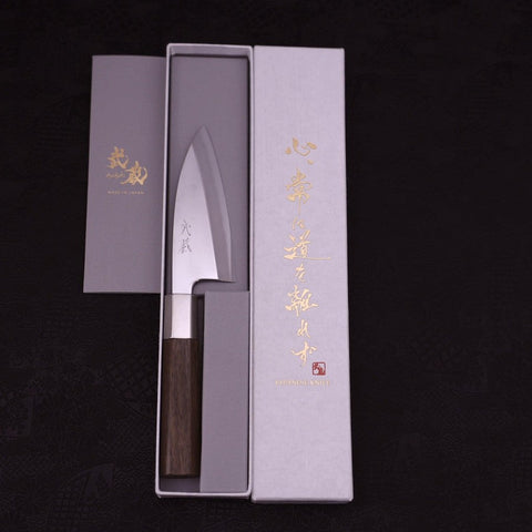 Deba Silver Steel #3 Walnut Handle 105mm-Silver Steel #3-Japanese Handle-[Musashi]-[Japanese-Kitchen-Knives]