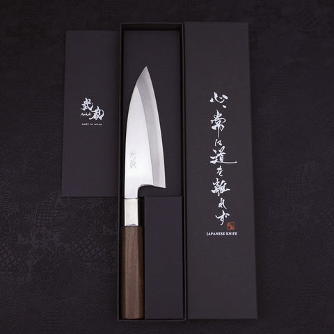 Deba Silver Steel #3 Walnut Handle 150mm-Silver Steel #3-Japanese Handle-[Musashi]-[Japanese-Kitchen-Knives]