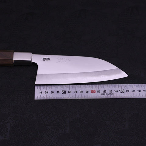 Deba Silver Steel #3 Walnut Handle 165mm-Silver Steel #3-Japanese Handle-[Musashi]-[Japanese-Kitchen-Knives]