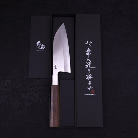 Deba Silver Steel #3 Walnut Handle 165mm-Silver Steel #3-Japanese Handle-[Musashi]-[Japanese-Kitchen-Knives]