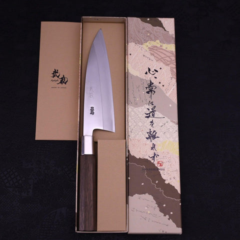 Deba Silver Steel #3 Walnut Handle 180mm-Silver Steel #3-Japanese Handle-[Musashi]-[Japanese-Kitchen-Knives]