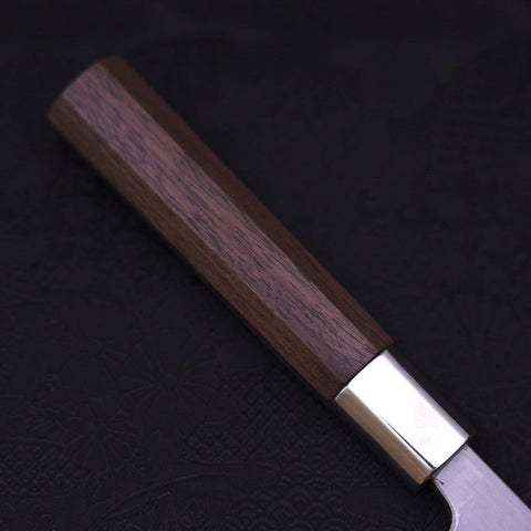 Deba Stainless Clad Blue Steel #2 Walnut Handle 165mm-Blue Steel #2-Japanese Handle-[Musashi]-[Japanese-Kitchen-Knives]