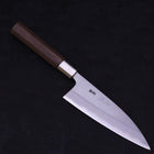 Deba Stainless Clad Blue Steel #2 Walnut Handle 165mm-Blue Steel #2-Japanese Handle-[Musashi]-[Japanese-Kitchen-Knives]