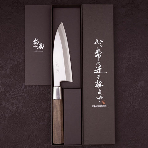 Deba White steel #1 Walnut Handle 150mm-White steel #1-Japanese Handle-[Musashi]-[Japanese-Kitchen-Knives]