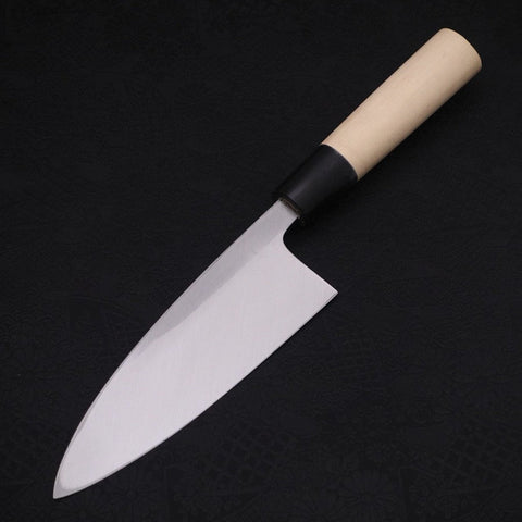 Deba White steel #2 Kasumi Buffalo Magnolia Handle 150mm-White steel #2-Kasumi-Japanese Handle-[Musashi]-[Japanese-Kitchen-Knives]