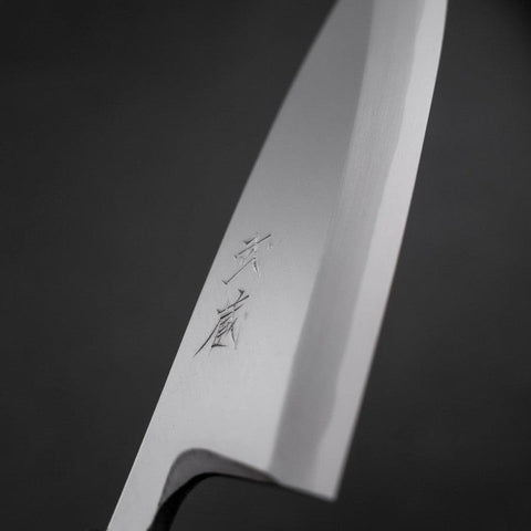 Deba White steel #2 Kasumi Buffalo Magnolia Handle 150mm-White steel #2-Kasumi-Japanese Handle-[Musashi]-[Japanese-Kitchen-Knives]