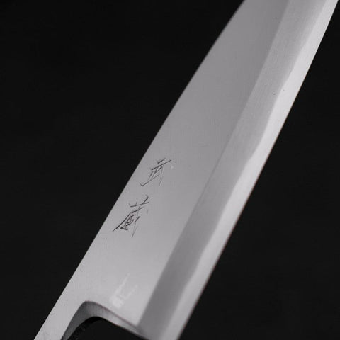 Deba White steel #2 Kasumi Buffalo Magnolia Handle 180mm-White steel #2-Kasumi-Japanese Handle-[Musashi]-[Japanese-Kitchen-Knives]