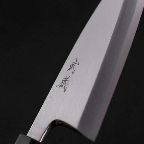 Deba White steel #2 Kasumi Buffalo Teak Handle 150mm-White steel #2-Kasumi-Japanese Handle-[Musashi]-[Japanese-Kitchen-Knives]