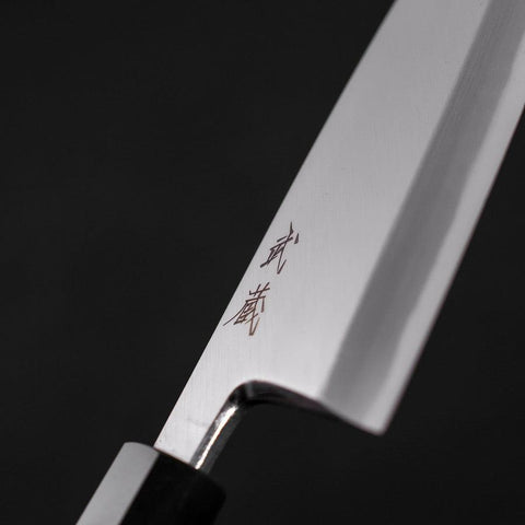 Deba White steel #2 Kasumi Buffalo Teak Handle 180mm-White steel #2-Kasumi-Japanese Handle-[Musashi]-[Japanese-Kitchen-Knives]