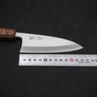 Deba White steel #2 Kasumi Sumi Urushi Handle 120mm-White steel #2-Kasumi-Japanese Handle-[Musashi]-[Japanese-Kitchen-Knives]