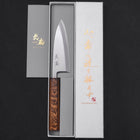 Deba White steel #2 Kasumi Sumi Urushi Handle 120mm-White steel #2-Kasumi-Japanese Handle-[Musashi]-[Japanese-Kitchen-Knives]