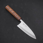 Deba White steel #2 Kasumi Sumi Urushi Handle 120mm-White steel #2-Kasumi-Japanese Handle-[Musashi]-[Japanese-Kitchen-Knives]