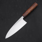 Deba White steel #2 Kasumi Sumi Urushi Handle 150mm-White steel #2-Kasumi-Japanese Handle-[Musashi]-[Japanese-Kitchen-Knives]