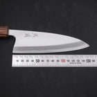 Deba White steel #2 Kasumi Sumi Urushi Handle 150mm-White steel #2-Kasumi-Japanese Handle-[Musashi]-[Japanese-Kitchen-Knives]