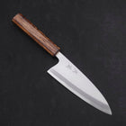 Deba White steel #2 Kasumi Sumi Urushi Handle 150mm-White steel #2-Kasumi-Japanese Handle-[Musashi]-[Japanese-Kitchen-Knives]