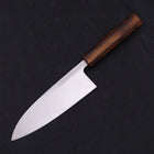 Deba White steel #2 Kasumi Sumi Urushi Handle 180mm-White steel #2-Kasumi-Japanese Handle-[Musashi]-[Japanese-Kitchen-Knives]