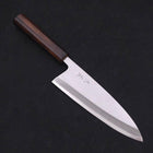 Deba White steel #2 Kasumi Sumi Urushi Handle 195mm-Blue steel #2-Kasumi-Japanese Handle-[Musashi]-[Japanese-Kitchen-Knives]