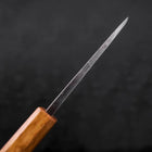 Deba White steel #2 Kurouchi Tsuchime Yaki Urushi Handle 105mm-White steel #2-Kurouchi-Japanese Handle-[Musashi]-[Japanese-Kitchen-Knives]