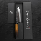 Deba White steel #2 Kurouchi Tsuchime Yaki Urushi Handle 150mm-White steel #2-Kurouchi-Japanese Handle-[Musashi]-[Japanese-Kitchen-Knives]