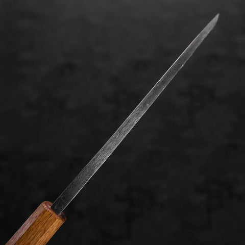 Deba White steel #2 Kurouchi Tsuchime Yaki Urushi Handle 165mm-White steel #2-Kurouchi-Japanese Handle-[Musashi]-[Japanese-Kitchen-Knives]