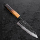 Deba White steel #2 Kurouchi Tsuchime Yaki Urushi Handle 165mm-White steel #2-Kurouchi-Japanese Handle-[Musashi]-[Japanese-Kitchen-Knives]