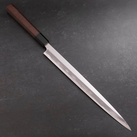 Fuguhiki Blue steel #1 Hon-Kasumi Buffalo Walnut Handle 300mm-[Musashi]-[Japanese-Kitchen-Knives]