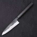 Funayuki Sabaki Blue Super Kurouchi Buffalo Ebony Handle 120mm-Blue Super-Kurouchi-Japanese Handle-[Musashi]-[Japanese-Kitchen-Knives]