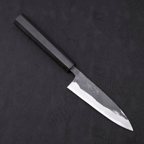 Funayuki Sabaki Blue Super Kurouchi Buffalo Ebony Handle 120mm-Blue Super-Kurouchi-Japanese Handle-[Musashi]-[Japanese-Kitchen-Knives]