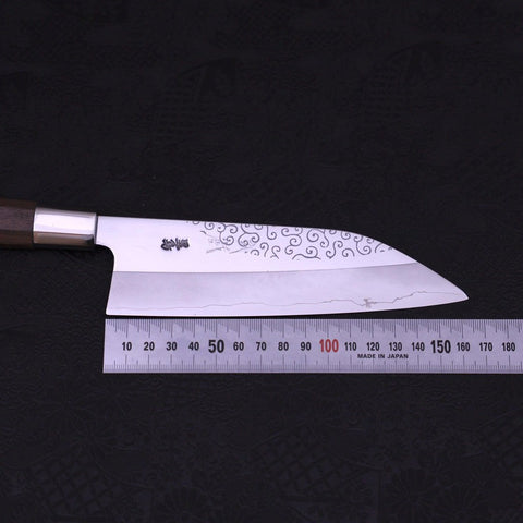 Funayuki Silver Steel #3 Karakusa Walnut Handle 165mm-Silver Steel #3-Japanese Handle-[Musashi]-[Japanese-Kitchen-Knives]