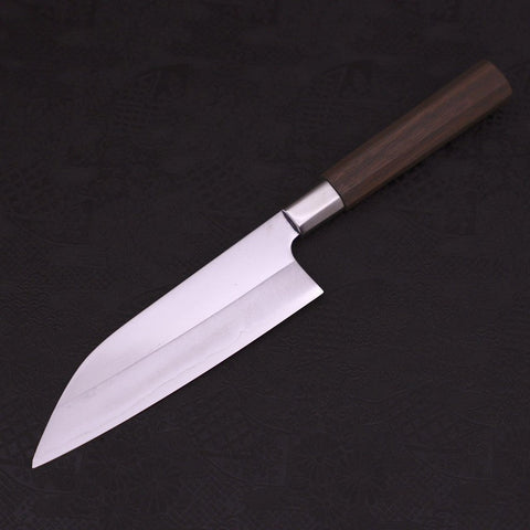 Funayuki Silver Steel #3 Kemanmon Walnut Handle 165mm-Silver Steel #3-Japanese Handle-[Musashi]-[Japanese-Kitchen-Knives]