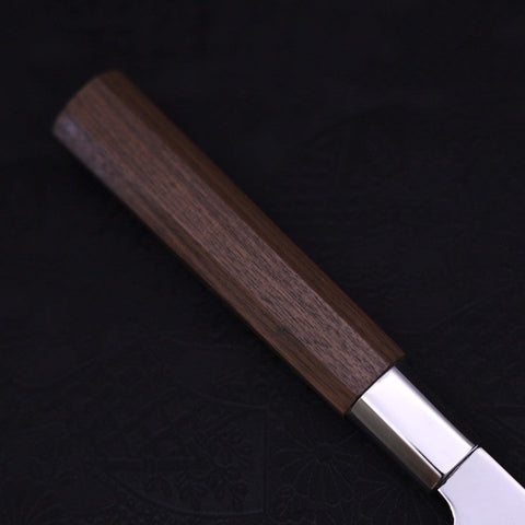 Funayuki Silver Steel #3 Kiku Walnut Handle 165mm-Silver Steel #3-Japanese Handle-[Musashi]-[Japanese-Kitchen-Knives]