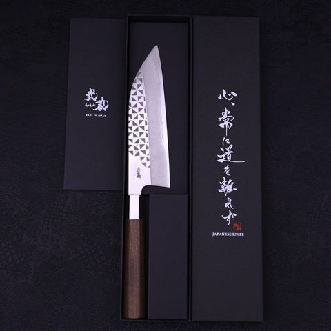 Funayuki Silver Steel #3 Origami Kazaguruma Walnut Handle 165mm-Silver Steel #3-Japanese Handle-[Musashi]-[Japanese-Kitchen-Knives]