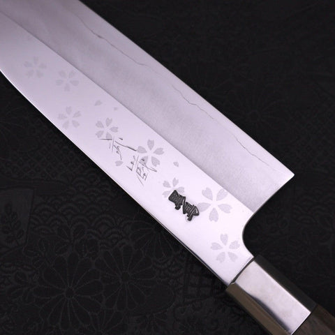 Funayuki Silver Steel #3 Sakura Walnut Handle 165mm-Silver Steel #3-Japanese Handle-[Musashi]-[Japanese-Kitchen-Knives]