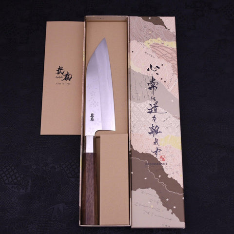 Funayuki Silver Steel #3 Sakura Walnut Handle 165mm-Silver Steel #3-Japanese Handle-[Musashi]-[Japanese-Kitchen-Knives]