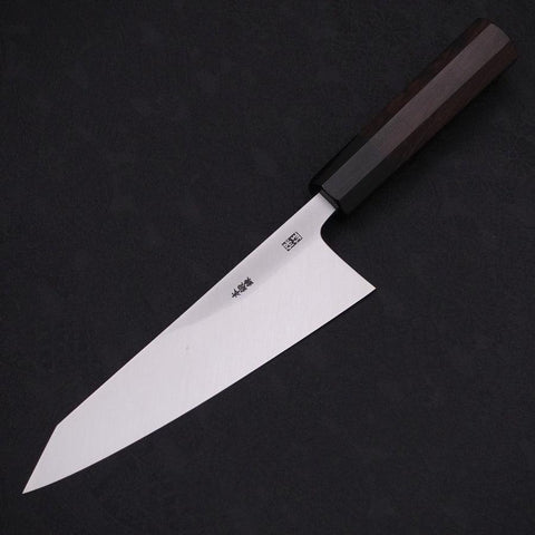 Garasuki Boning Knife White steel #2 Kasumi Buffalo Ebony Handle 180mm-White steel #2-Kasumi-Japanese Handle-[Musashi]-[Japanese-Kitchen-Knives]