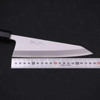 Garasuki Boning Knife White steel #2 Kasumi Buffalo Ebony Handle 180mm-White steel #2-Kasumi-Japanese Handle-[Musashi]-[Japanese-Kitchen-Knives]