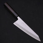 Garasuki Boning Knife White steel #2 Kasumi Buffalo Ebony Handle 180mm-White steel #2-Kasumi-Japanese Handle-[Musashi]-[Japanese-Kitchen-Knives]