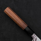 Gyuto AUS-10 Mirror Tsuchime Damascus Buffalo Teak Handle 210mm-AUS-10-Damascus-Japanese Handle-[Musashi]-[Japanese-Kitchen-Knives]