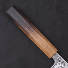 Gyuto AUS-10 Mirror Tsuchime Damascus Yaki Urushi Handle 180mm-AUS-10-Damascus-Japanese Handle-[Musashi]-[Japanese-Kitchen-Knives]