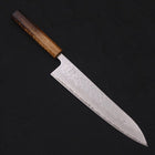 Gyuto AUS-10 Mirror Tsuchime Damascus Yaki-Urushi Handle 240mm-AUS-10-Damascus-Japanese Handle-[Musashi]-[Japanese-Kitchen-Knives]