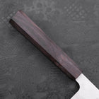 Gyuto AUS-10 Nashiji Damascus Ebony Handle 180mm-AUS-10-Damascus-Japanese Handle-[Musashi]-[Japanese-Kitchen-Knives]